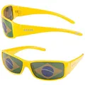 Produktbild: Taffstyle® Fanartikel Sonnenbrille Fan Brille zur Fussball Weltmeisterschaft WM & EM Europameisterschaft 2016 Länder Flagge Style - Brasilien