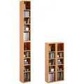 Produktbild: CARO-Möbel Cd/Dvd-, Buche, Holzwerkstoff, Mode, 20x186x17 cm, Wohnzimmer, Regale, CD & DVD-Regale