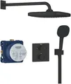 Produktbild: GROHE Precision Thermostat Duschsystem, Unterputz, Quickfix, mit Vitalio Comfort 250, mattschwarz (348822430)