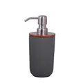 Produktbild: houseproud Combo Seifenspender dunkelgrau aus beschichteter Keramik und Akazienholz