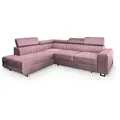 Produktbild: Masseno Ecksofa, Lila, Holz, 4-Sitzer, L-Form,L-Form, 253x190 cm, Wohnzimmer, Sofas & Couches, Wohnlandschaften, Ecksofas