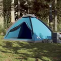 Produktbild: Kuppel-Campingzelt 4 Personen Blau Wasserdicht