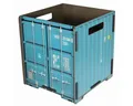 Produktbild: WERKHAUS® Papierkorb Werkhaus - Papierkorb Container Türkis CO1033 Mülleimer Abfalleimer