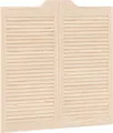 Produktbild: vidaXL Schwingtüren Lamellen-Design 1-Paar 100x100cm Massivholz Kiefer