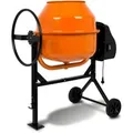 Produktbild: EBERTH Betonmischer 160L Elektrisch Mobil, 650W Motor, Gestell aus Stahl, Trommel Schwenkbar