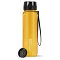Produktbild: 720°DGREE Trinkflasche 1l “uberBottle“ crystalClear +Sieb - BPA-Frei - Wasserflasche für Sport, Gym, Fitness, Fahrrad, Outdoor, Uni - Sportflasche aus Tritan - Leicht, Stoßfest, Wiederverwendbar