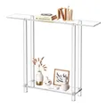 Produktbild: VEVOR Konsolentisch Acryltisch Beistelltisch 2 Ebenen Eingangstisch Transparent