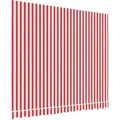 Produktbild: vidaXL Markisenbespannung Rot und Weiß Gestreift 3x2,5 m