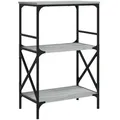Produktbild: vidaXL Bücherregal 3 Böden Grau Sonoma 59x35x90,5 cm Holzwerkstoff