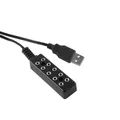 Produktbild: Krippen-/Puppenstuben USB-Stromversorgungsbox 5-fach Verteiler für 2,6mm Stecker