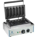 Produktbild: Royal Catering - Waffeleisen Edelstahl Profi Waffeln Am Stiel Waffelsticks Corn Dogs 1500 Watt