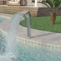 Produktbild: Pool-Wasserfall Edelstahl 50x30x90 cm Silbern