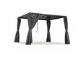 Produktbild: osoltus Terrassendach osoltus Lamellen-Pavillon Pergola Lamellendach 3 x 3,2 m mit Vorhang