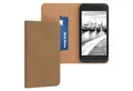 Produktbild: EAZY CASE Handyhülle Bookstyle Vintage für iPhone SE 2022/20,iPhone 8/7 4,7 Zoll, Handy Klapphülle Klapptasche Etui Standhülle Handy Hülle Hellbraun