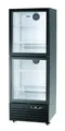 Produktbild: Glastürkühlschrank Glastür Tiefkühlschrank black schwarz mit 4 Rollen TK Schrank