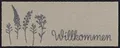 Produktbild: Salonloewe Fußmatte 30x75 cm Willkommen Wiese