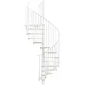 Produktbild: Minka Spindeltreppe Switch Ø 160 cm Weiß Raumhöhe bis 295 cm