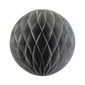 Produktbild: 1 Wabenball 20cm ( schwarz 030 ) // Wabenkugel Honeycomb Hänge Deko Ballon Laternen Aufhänger Waben Bälle Papier Pompons Dekoration Geburtstag Party Hochzeit