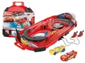 Produktbild: Carrera Speed Arena Disney Pixar Cars I Slotbahn Kinder 1:50 – Mobile Rennbahn im Koffer mit Lightning McQueen & Cruz Ramirez – Rennspaß to go für Zuhause, unterwegs & Kindergeburtstag