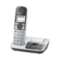 Produktbild: Panasonic KX-TGE520GS Silber-Schwarz DECT Schnurlos-Telefon Analog Festnetz