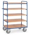 Produktbild: fetra 8242 Etagenwagen Stahl pulverbeschichtet Traglast max. 500 kg Brillantblau RAL