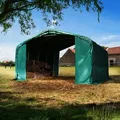 Produktbild: TOOLPORT  6x6m Weideunterstand, PVC-Plane, dunkelgrün, Erdbefestigung - (6678176)