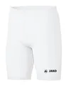 Produktbild: JAKO Unterziehhose Tight Basic 2.0 Weiß L - Elastische Fahrradhose aus Polyester, Radlerhose mit elastischem Bund, Schnell trocknende Thermohose