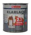 Produktbild: Wilckens 750 ml Klarlack 2in1 Seidenmatt wasserverdünnbar für ca. 9 m² Außen TOP