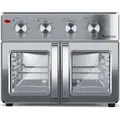 Produktbild: TurboTronic digitaler Heißluftofen XXL - AF32MFD - 32 Liter mit Drehspieß für Hähnchen 4in1 Mini Backofen & Power Heißluftfritteuse Airfryer a...
