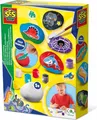 Produktbild: SES Creative 14289 Dinosaur Steine bemalen mit Transferaufklebern, diverse Farben