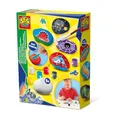 Produktbild: SES Creative 14289 Dinosaur Steine bemalen mit Transferaufklebern, diverse Farben