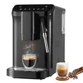 Produktbild: VEVOR Kaffeevollautomat Automatische Espressomaschine, 20 Bar automatische Kaffeemaschine mit Aufschäumer, Dampfdüse, eingebauter Mühle und 15-stufigen Mahleinstellungen, mit 1,5 l Wassertank