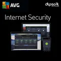 Produktbild: AVG Internet Security 5 PC 1 Jahr 2024 Vollversion DE Antivirus NEU 2023 DE EU