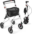 Produktbild: Rollator für Wohnung Indoor Leichtgewichtrollator mit Tablett höhenverstellbar