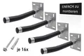 Produktbild: Autoreifen-Wandhalter-Set für 4 Felgen mit Schrumpfschlauch-Überzug + Schrauben
