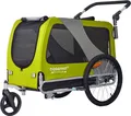 Produktbild: DOGGYHUT® Premium XL 2 in 1 Hundefahrradanhänger & Jogger 23 - 45 kg Fahrradanhänger für Hunde