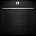 Produktbild: BOSCH Dampfbackofen Serie 8 HSG7361B1, mit Teleskopauszug nachrüstbar, AirFry-Funktion schwarz
