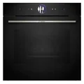 Produktbild: Bosch HSG7361B1, Smarter Serie 8 Einbau-Dampfbackofen, 60 x 60 cm, 1 L Wassertank, Schwarz, Made in Germany, Hydrolyse Selbstreinigung, Air Fry, Farb-Display, 4D Heißluft, Bosch Assist, Pizzastufe