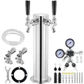 Produktbild: Uimoso Doppelhahn-Kegerator-Turm-Kit Kegerator-Bierturm & A-System-Fasskupplung