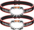 Produktbild: Gritin Stirnlampe LED, [2 Stück] LED Kopflampe Superhell mit 3... 