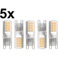 Produktbild: BLULAXA LED-Stiftsockellampe, EEK: E, G9, 2,6W, 320lm, 3000K, 5 Stück