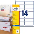 Produktbild: AVERY Zweckform J8163-25 Adressetiketten/Adressaufkleber (350 Etiketten, 99,1x38