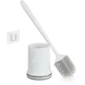 Produktbild: Relaxdays Toilettenbürste, Weiß, Kunststoff, 11x41x11 cm, Badezimmer, WC Ausstattung, WC Bürstengarnituren