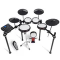 Produktbild: Alesis Crimson III - Elektronisches Schlagzeug mit Bluetooth, MIDI I/O, Dual-Zone Mesh Pads, Triple-Zone Ride, Becken mit Choke, Double Kick kompatibel, Drumeo Lektionen, BFD Player