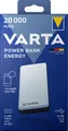 Produktbild: Varta Akku Powerbank, 5V/20.000mAh, Energy, weiss 2xUSB-A/Micro-B/-C 57978101111