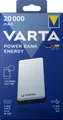 Produktbild: VARTA Varta Akku Powerbank, 5V/20.000mAh, Energy, weiss 2xUSB-A/Micro-B/-C Akku 20000 mAh (5,0 V)