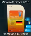 Produktbild: Microsoft Office Home and Business 2010 Vollversion Box 32/64-Bit PKC DE OVP