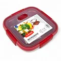 Produktbild: CURVER Dose 0,6L Smart Mikrowelle rechteckig Kunststoff rot 16x16x5,5 cm 232583