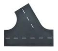 Produktbild: Vollmer 48264 H0 Straßenplatte Asphalt aus Steinkunst,60°-Einmündung nach links,