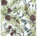 Produktbild: HOME FASHION Papierserviette Serviette 'Eucalyptus and Pine', 33x33cm